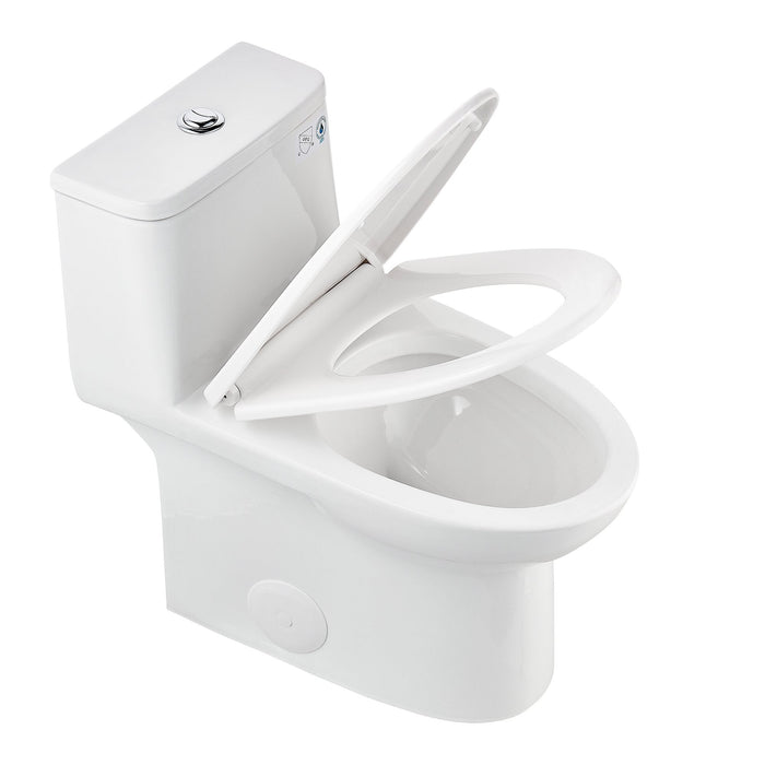 URSA One-Piece Elongated Toilet, Dual-Flush Full-Size with Multiple Colors