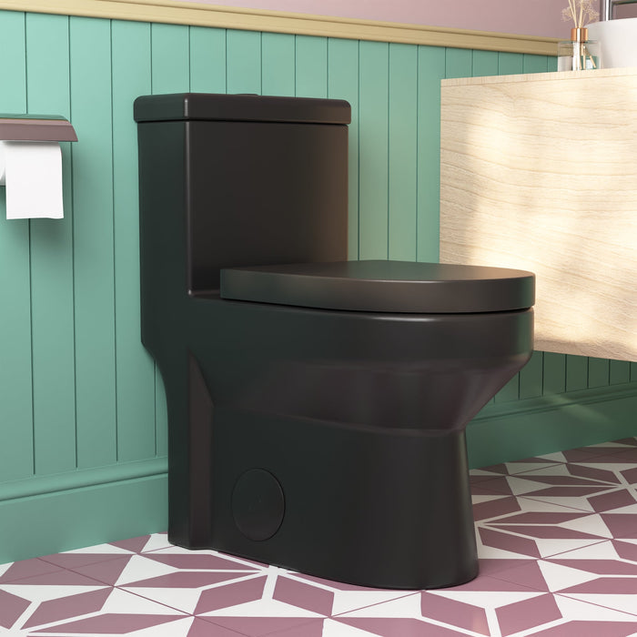 LIBERTY One-Piece Round Toilet, 12/10" Rough-in Dual-Flush with Multiple Colors