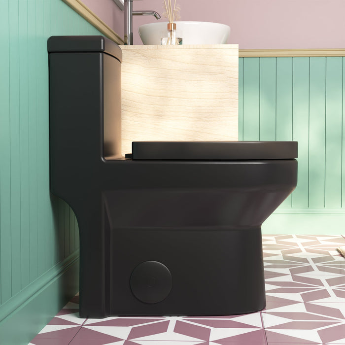 LIBERTY One-Piece Round Toilet, 12/10" Rough-in Dual-Flush with Multiple Colors