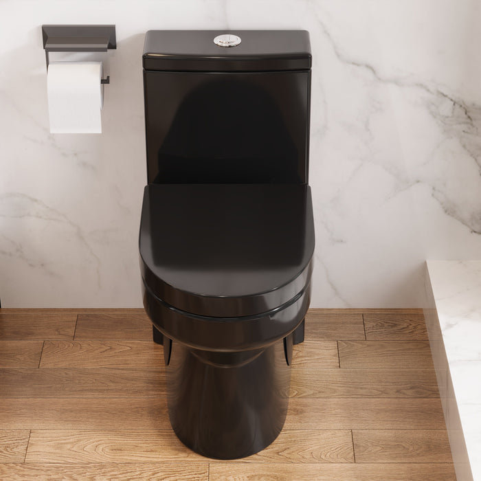 LIBERTY One-Piece Round Toilet, 12/10" Rough-in Dual-Flush with Multiple Colors