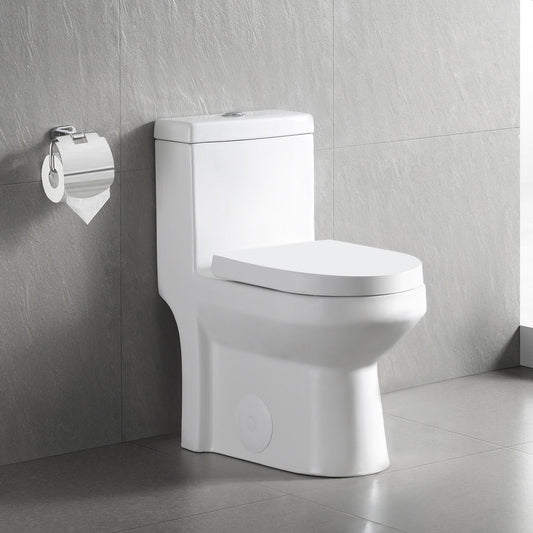 LIBERTY One-Piece Round Toilet, 12/10" Rough-in Dual-Flush with Multiple Colors