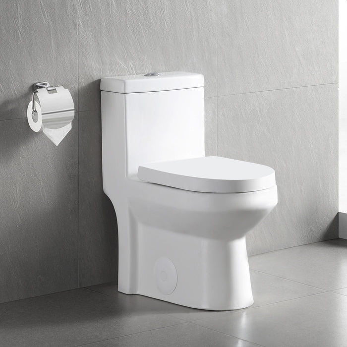 LIBERTY One-Piece Round Toilet, 12/10" Rough-in Dual-Flush with Multiple Colors