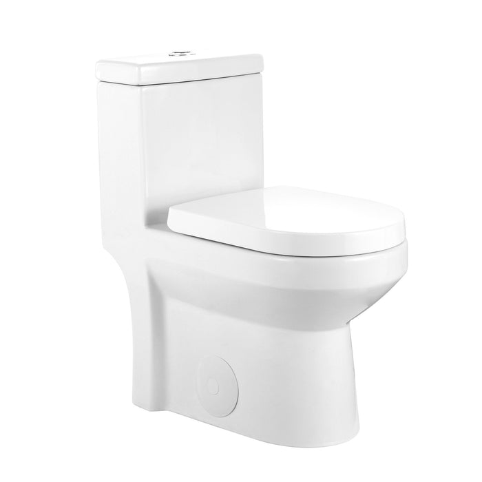 LIBERTY One-Piece Round Toilet, 12/10" Rough-in Dual-Flush with Multiple Colors