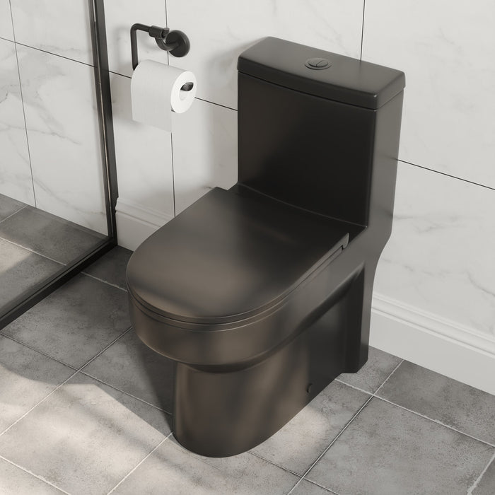 LIBERTY One-Piece Round Toilet, 1.1/1.6GPF Dual-Flush with Multiple Colors