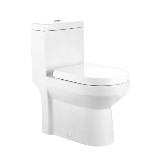 LIBERTY One-Piece Round Toilet, 1.1/1.6GPF Dual-Flush with Multiple Colors