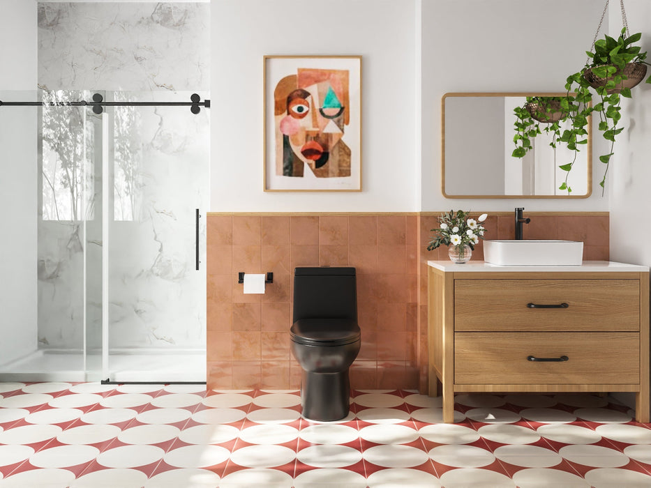 ALLY One-Piece Elongated Toilet, 1.1/1.6GPF Dual-Flush  with Multiple Colors