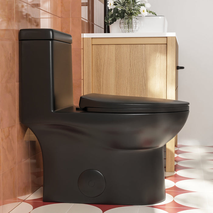 ALLY One-Piece Elongated Toilet, 1.1/1.6GPF Dual-Flush  with Multiple Colors