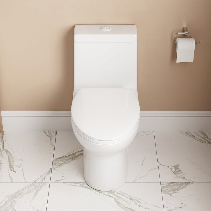 ALLY One-Piece Elongated Toilet, 1.1/1.6GPF Dual-Flush  with Multiple Colors