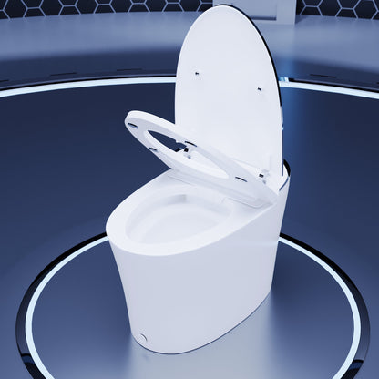 DeerValley  Smart Bidet Toilet Quiet-Closed Heated Seat Sensor Auto, Foot Kick & Blackout Flush, Warm Wash, Night Light，DV-1S0019-V3