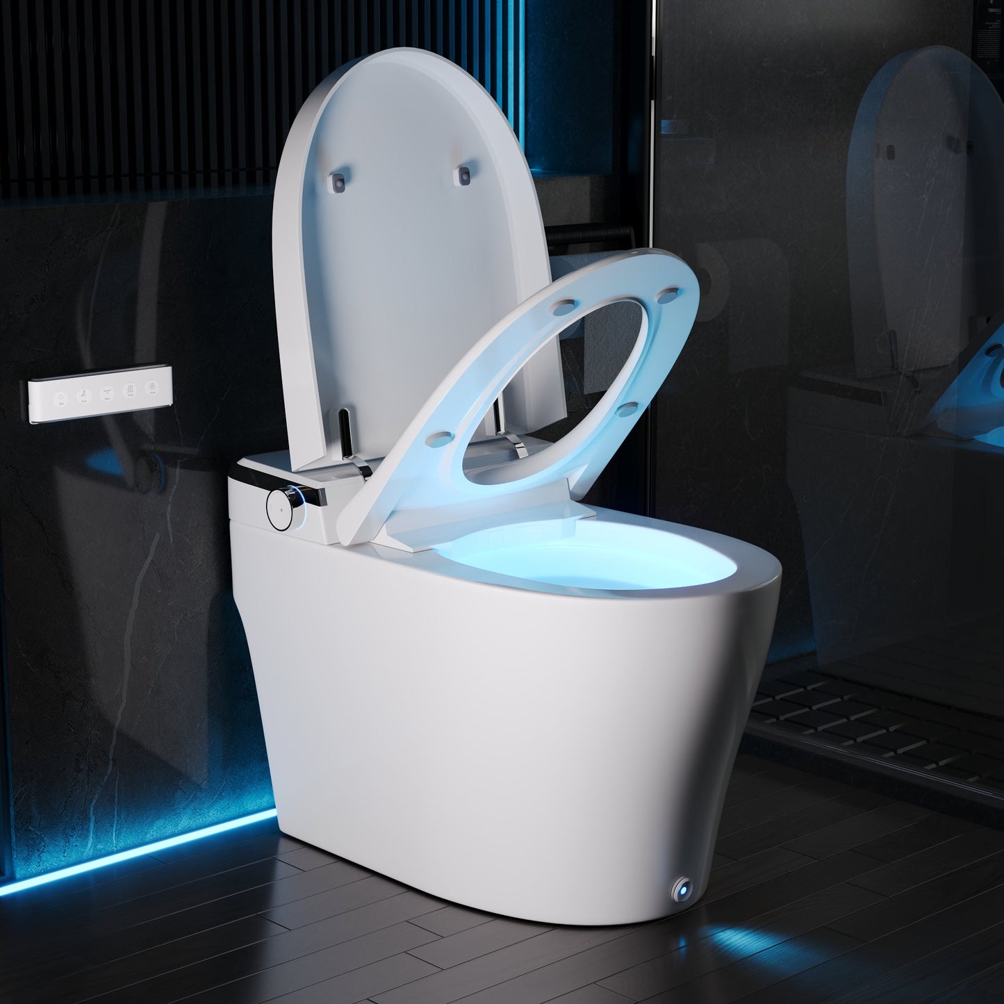 DeerValley  Smart Bidet Toilet, Foot Kick Flush, Warm Wash (Seat Included),Female Wash,DV-1S0029-V3