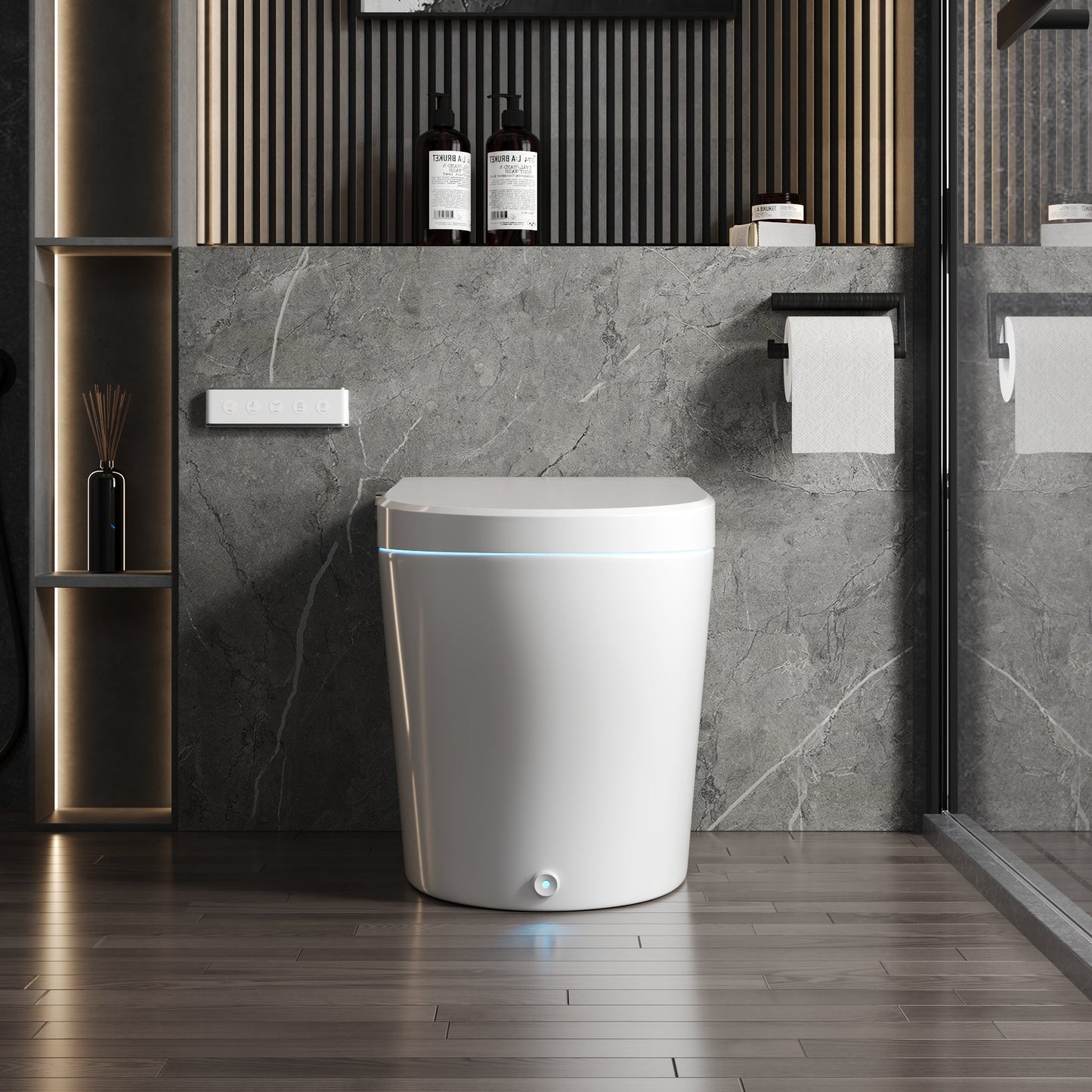 DeerValley  Smart Bidet Toilet, Foot Kick Flush, Warm Wash (Seat Included),Female Wash,DV-1S0029-V3