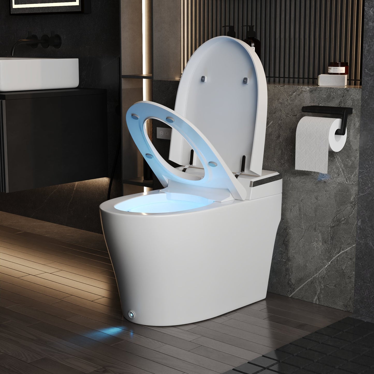 DeerValley  Smart Bidet Toilet, Foot Kick Flush, Warm Wash (Seat Included),Female Wash,DV-1S0029-V3