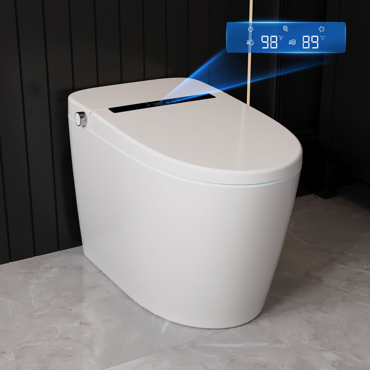 DeerValley  Smart Bidet Toilet,Auto Flush, Heated Seat,Night-light, One-Piece ,DV-1S0159-V3