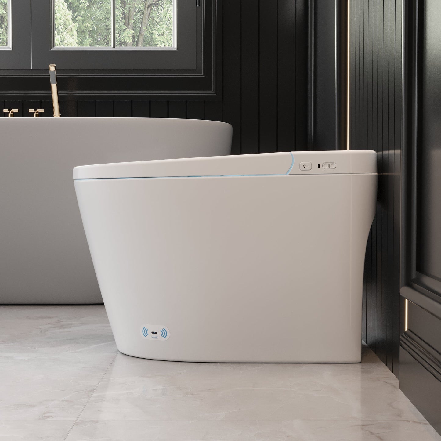 DeerValley  Smart Bidet Toilet,Auto Flush, Heated Seat,Night-light, One-Piece ,DV-1S0159-V3