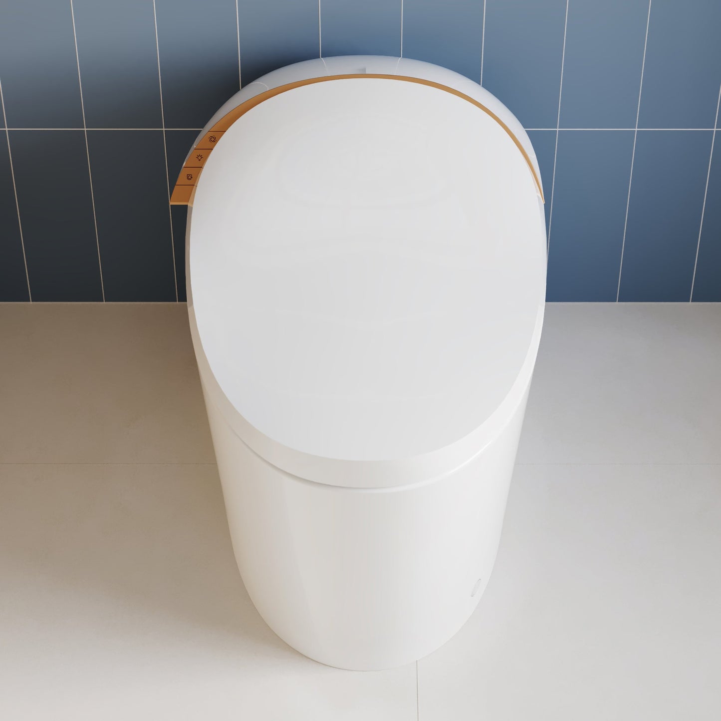 DeerValley Smart Toilet with Off-Seat Flush/Foot Sensor Flush, Automatic Tankless Toilet with Heated Seat, Warm Water Cleaning, Warm Air dryer,DV-1S0160/V1/V3