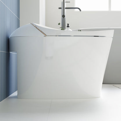 DeerValley Smart Toilet with Off-Seat Flush/Foot Sensor Flush, Automatic Tankless Toilet with Heated Seat, Warm Water Cleaning, Warm Air dryer,DV-1S0160/V1/V3