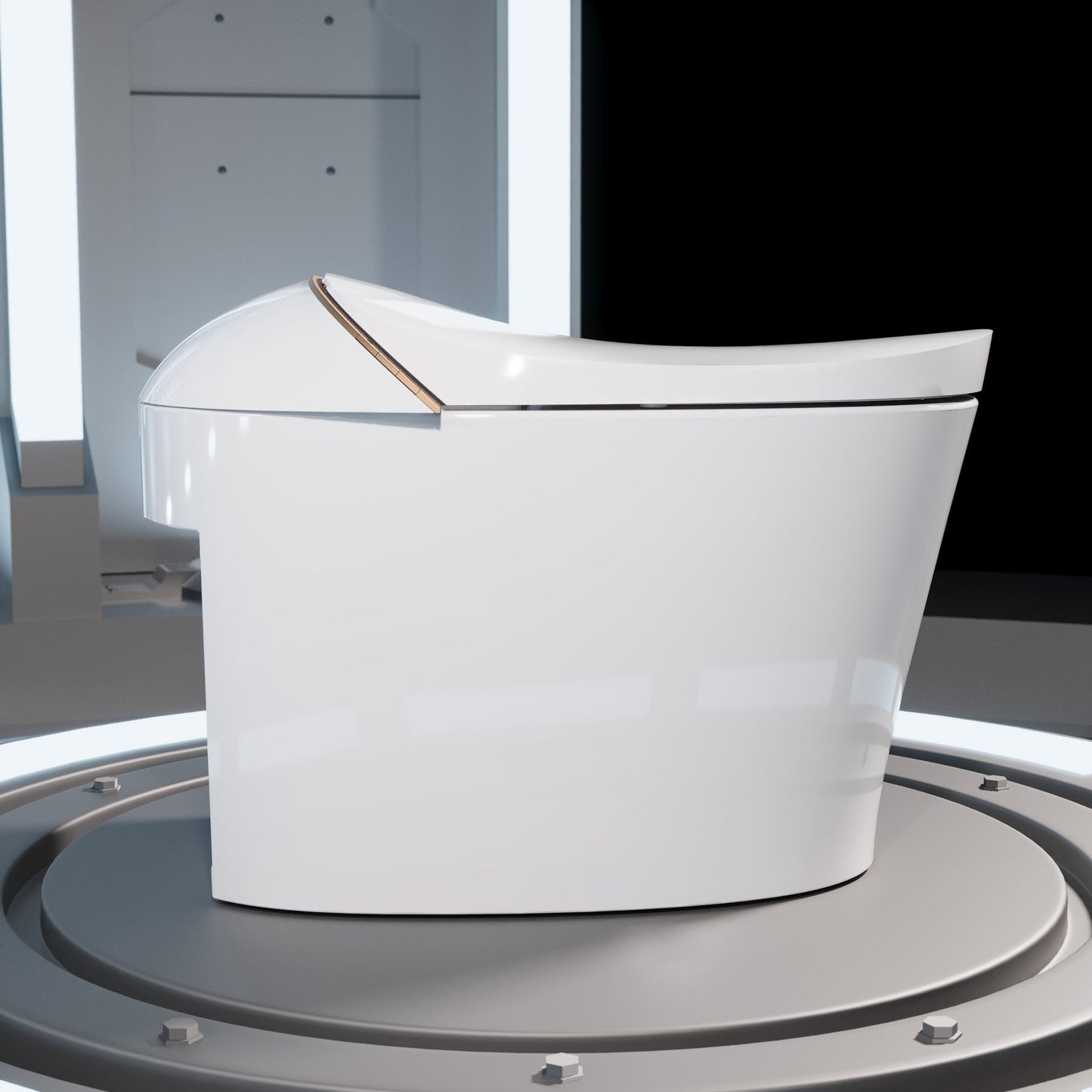 DeerValley Smart Toilet with Off-Seat Flush/Foot Sensor Flush, Automatic Tankless Toilet with Heated Seat, Warm Water Cleaning, Warm Air dryer,DV-1S0160/V1/V3