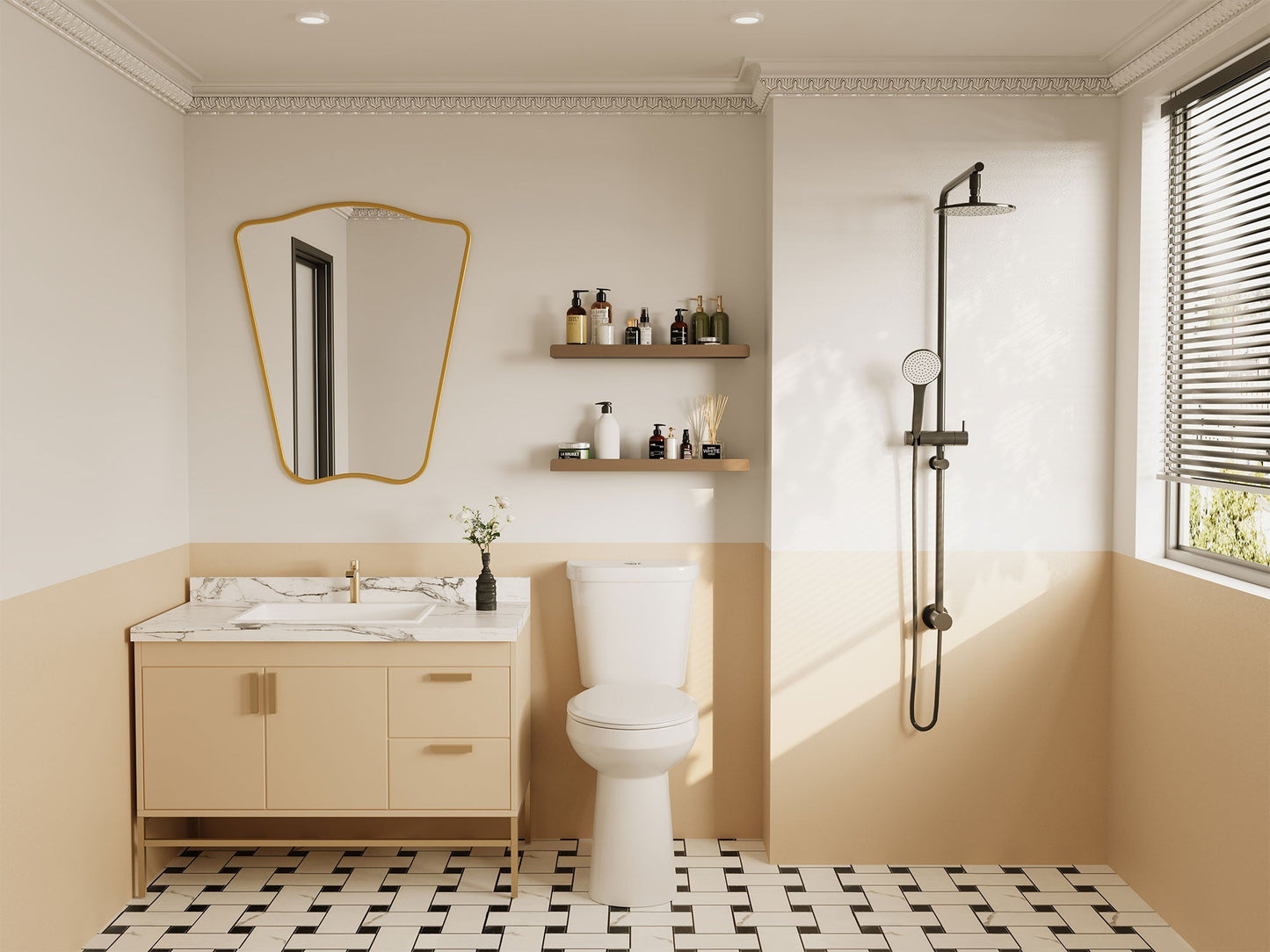 DeerValley DV-2F0145 — Two-Piece Elongated Dual-Flush Toilet