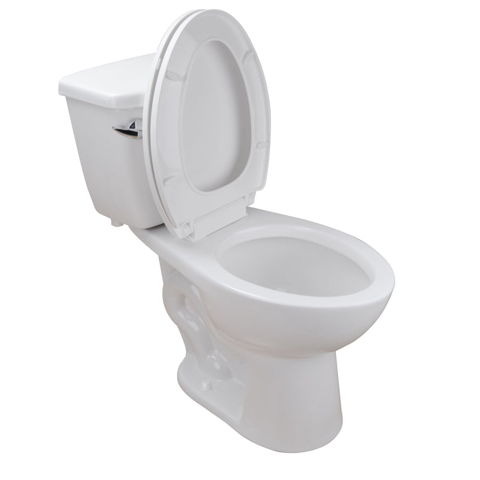 DYNASTY Two-Piece Elongated Toilet, 1.28GPF Single-Flush
