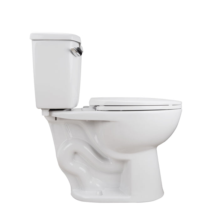 DYNASTY Two-Piece Elongated Toilet, 1.28GPF Single-Flush