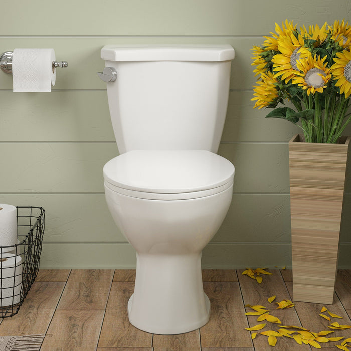 DYNASTY Two-Piece Elongated Toilet, 1.28GPF Single-Flush