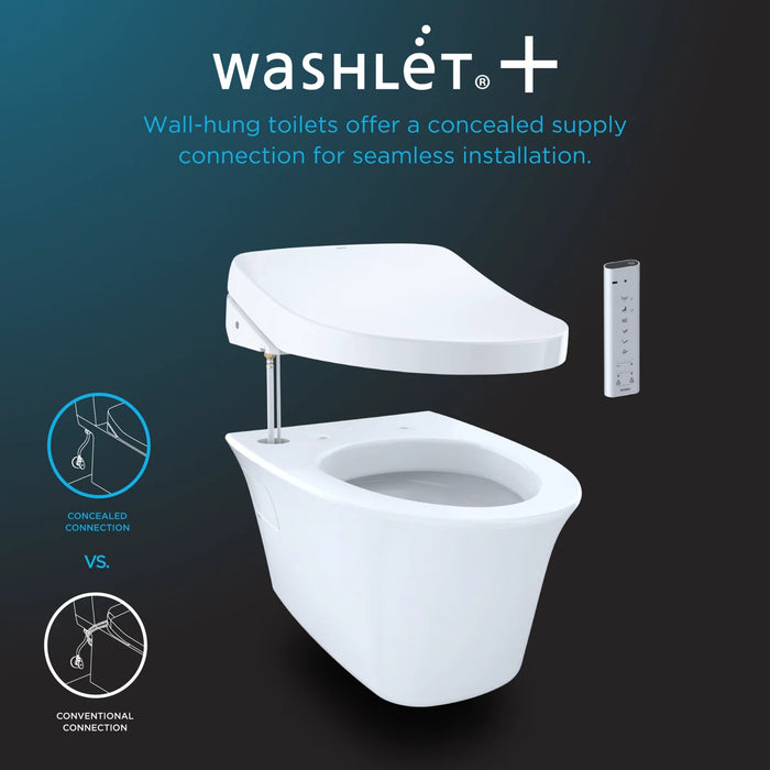 RP WASHLET®+ RX Wall-Hung Toilet - 1.28 GPF & 0.9 GPF - Auto Flush