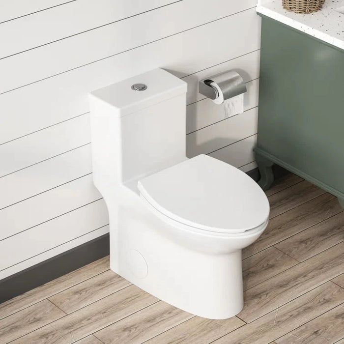 SYMMETRY One Piece Elongated Toilet, 1.1/1.6 GPF Dual-Flush