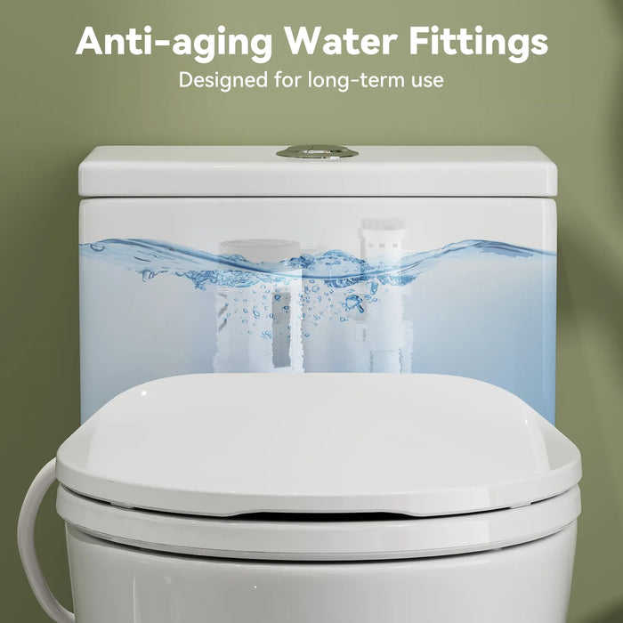 Low Tank Toilet with ADA and 1.28 GPF Dual Flush Model T0338W-BD