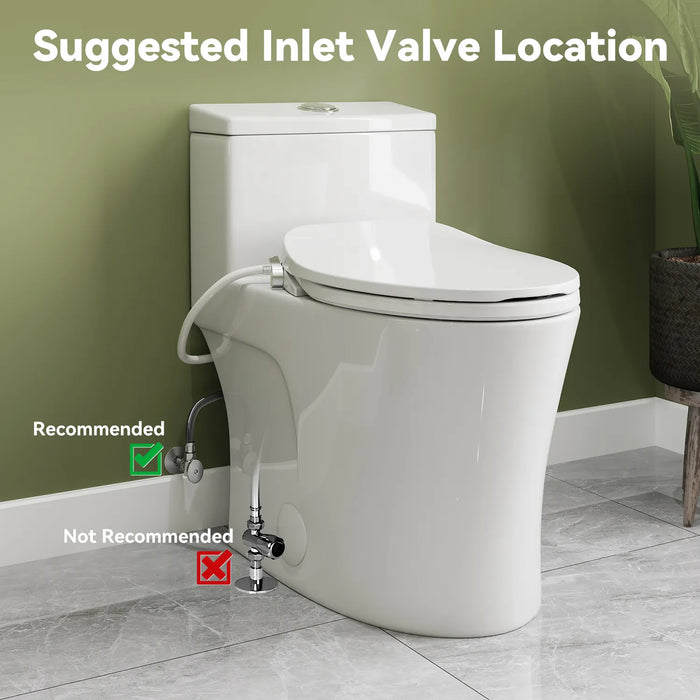 Low Tank Toilet with ADA and 1.28 GPF Dual Flush Model T0338W-BD