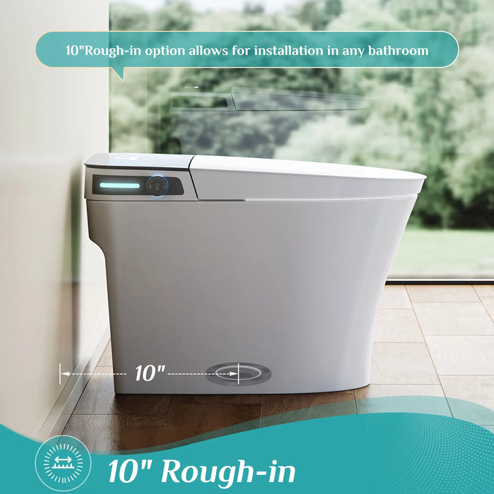 HOROW Smart Toilet with Bidet Seat for 10 Inch Rough In Model T37