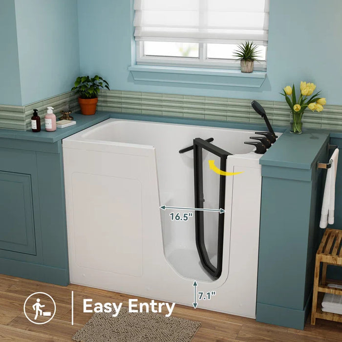 HOROW Walk in Tub and Shower Combo Sit Down Bathtub Model M-329R