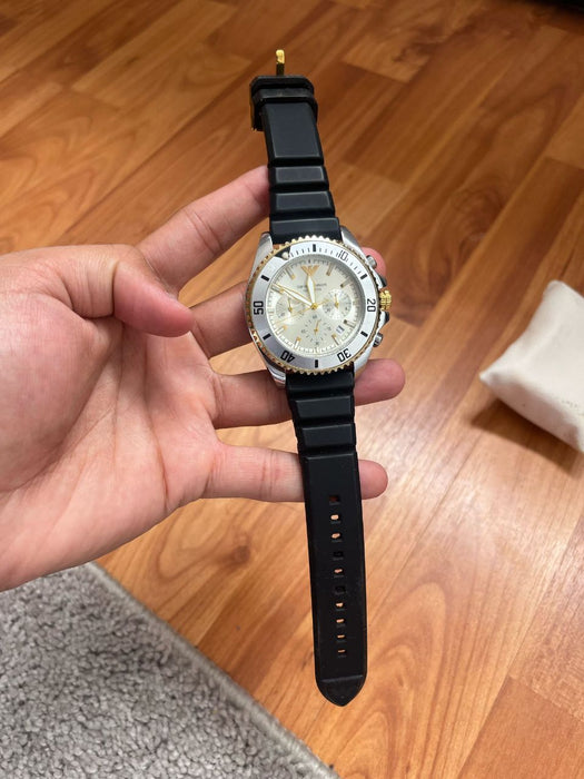 Elegant Silver Chronograph Watch