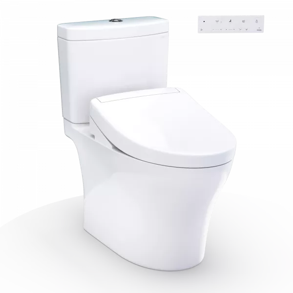 Aquia® IV WASHLET®+ S5 Two-Piece Toilet - 1.28 GPF/0.9 GPF - Universal Height