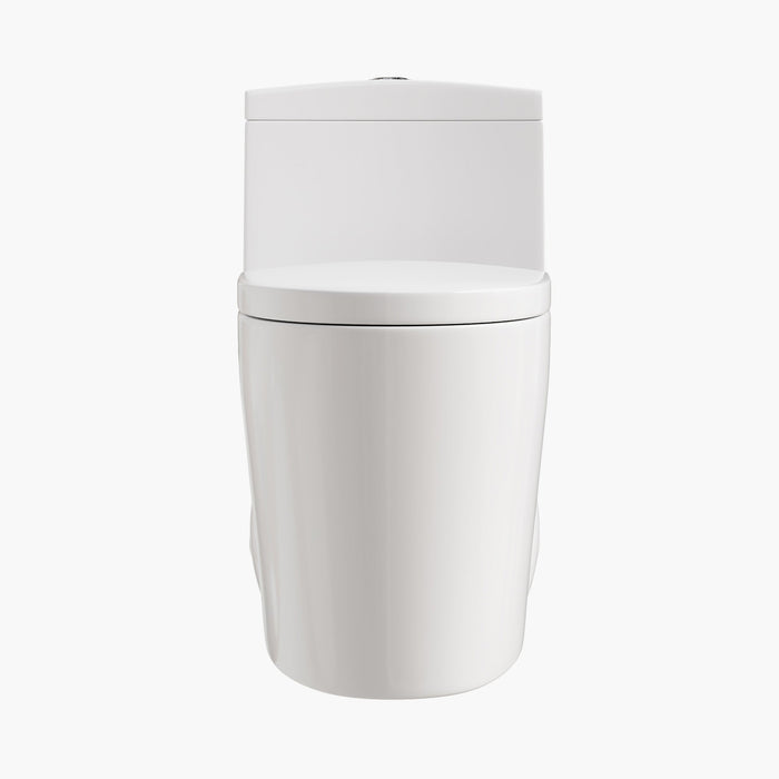 HOROW Compact Elongated Toilet One Piece Dual Flush 1.1 OR 1.6 GPF Toilet Model T0280W