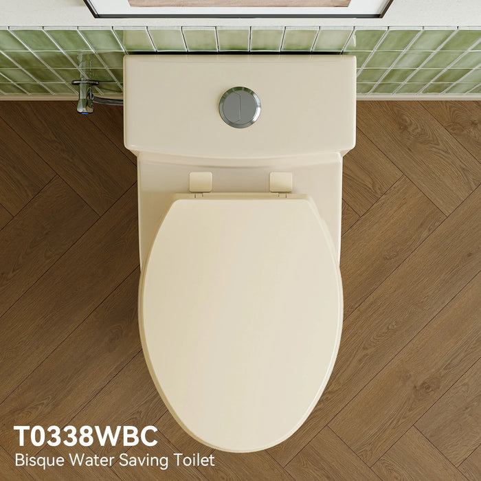 12 Inch Rough In Toilet With Biscuit Color Model T0338WBC