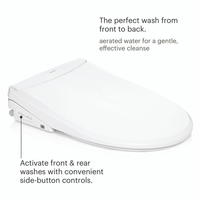 Brondell Swash Thinline T44 Luxury Bidet Toilet Seat with Remote Control