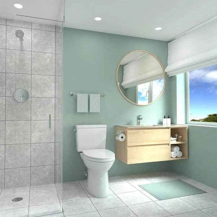 Drake® Two-piece Toilet, 1.6 GPF, Elongated Bowl - Universal Height - 10" Rough-In