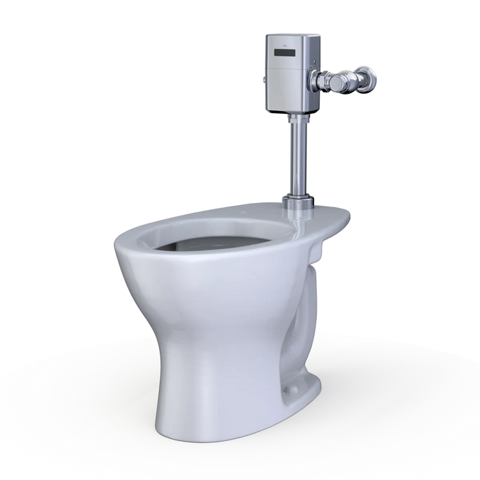 Commercial Flushometer TORNADO FLUSH®, Top Spud Floor Mounted Toilet - 1.0/1.28/1.6 GPF, Universal Height (Reclaimed Water Option)