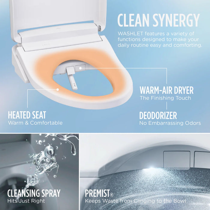 AP WASHLET®+ S5 Wall-Hung Toilet - 1.28 GPF/0.9 GPF