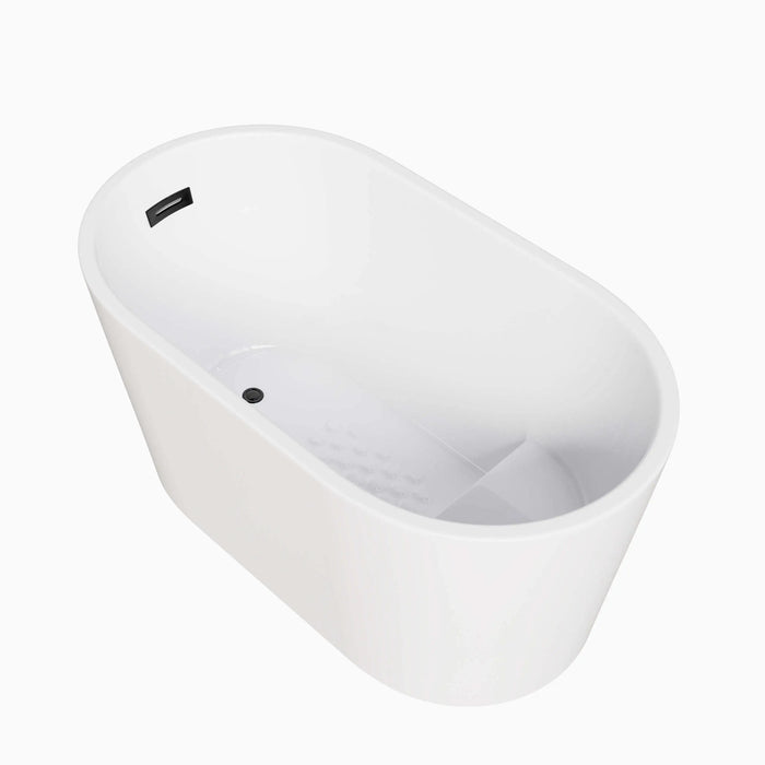 HOROW 47 Inch Best Acrylic Bathtub Soaking Tubs for Small Bathrooms Model TU47-MB