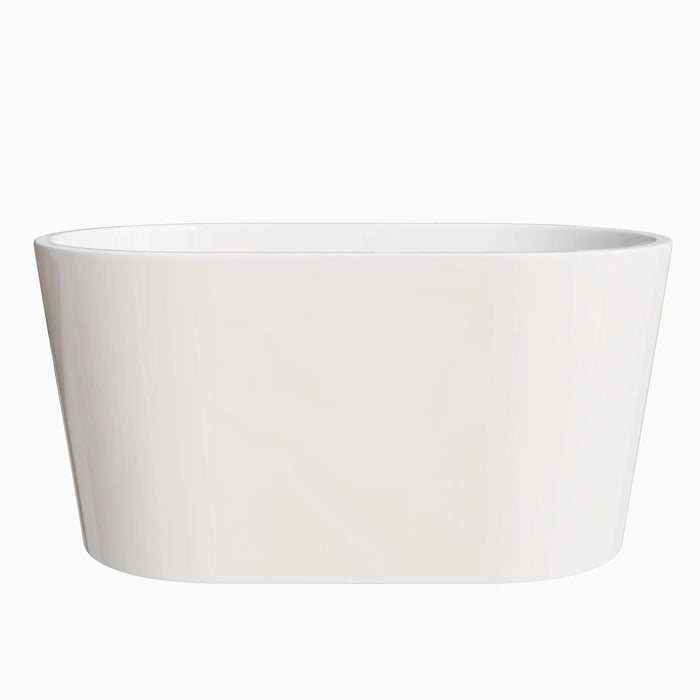 HOROW 47 Inch Deep Soaking Tub Freestanding Acrylic Bathtub Model TU47-SG