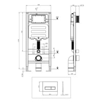 HOROW Dual Flush Actuator With Steel Tube Frame for TG03W Model UWT01H-US