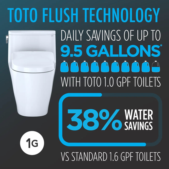 Vespin® II WASHLET®+ S7 Two-Piece Toilet - 1.0 GPF