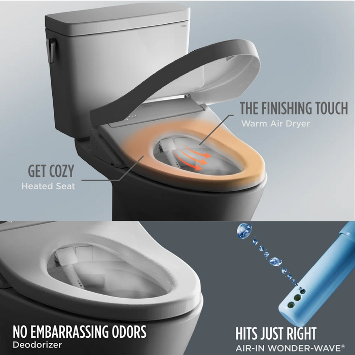 Drake® WASHLET®+ S7 Two-Piece Toilet - 1.28 GPF - Universal Height - 10" Rough-in