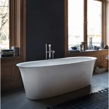 Duravit- White Tulip Freestanding bathtubs  70 7/8 " x 35 3/8 ", White Gloss