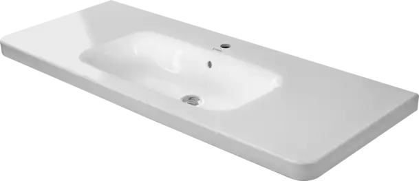 Duravit- DuraStyle Wall Mounted Sink  47 1/4 " x 18 7/8 ", 3 x Faucet hole, White High Gloss