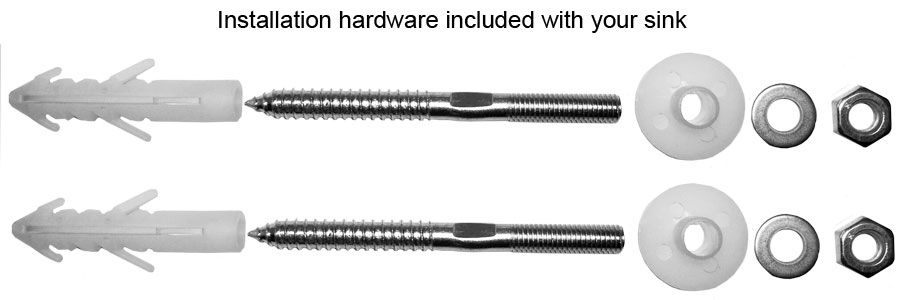 ALFI brand AB106 White Rounded Porcelain Wall Mount Bathroom Sink Basin