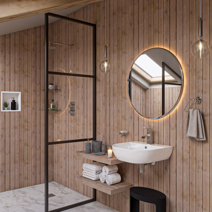 ALFI brand AB110 20" White D-Bowl Porcelain Wall Mounted Bath Sink