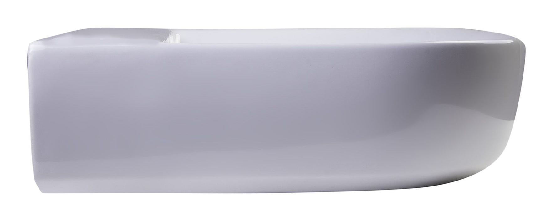 ALFI brand AB111 24" White D-Bowl Porcelain Wall Mounted Bath Sink