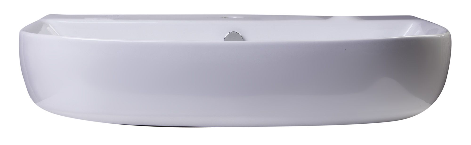 ALFI brand AB112 28" White D-Bowl Porcelain Wall Mounted Bath Sink